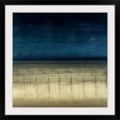Frytown &Blue Dream& by Painting Print Wrought Studio Size: 28x22 H x 28x22 W x 1x22 D - Format: Black Framed