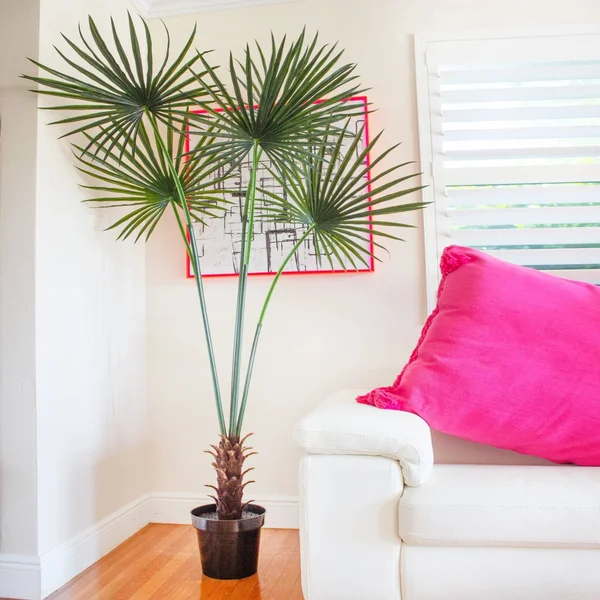 Nearly Natural 7& Fan Palm Tree UV Resistant (Indoor-Outdoor)