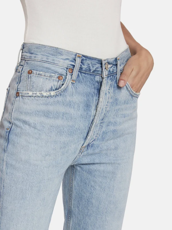 Agolde Riley High Rise Straight Crop Jeans