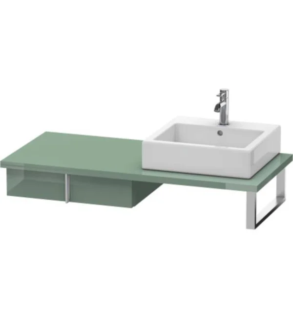 Duravit VE656907979 Vero 23 5/8x22 Wall Mount Single Bathroom Vanity with One Drawer for Console - Natural Walnut (decor)