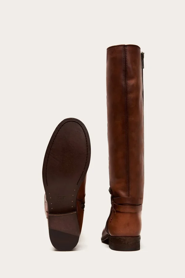 Frye Melissa Belted Tall (Light Cognac Extended) Women's Boots