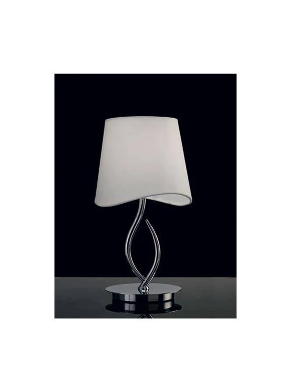Mantra Lighting 1905 NINETTE 1 Light Table Lamp - Polished Chrome