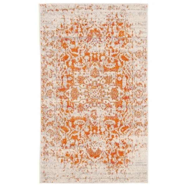 Safavieh Madison Rug Collection MAD603G - Silver, Ivory - 12& x 18&