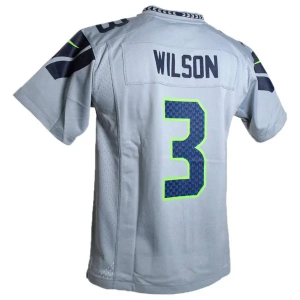 Nike Kids& Russell Wilson Seattle Seahawks Game Jersey - Gray