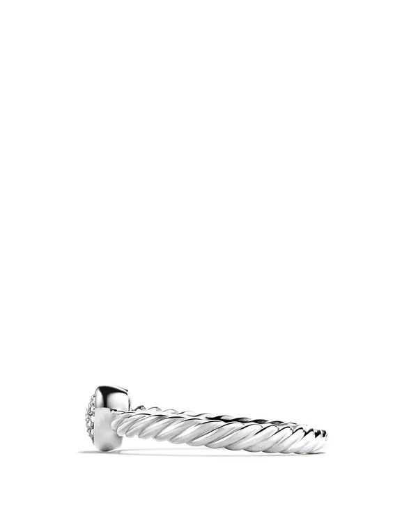 David Yurman Cable Collectibles Heart Ring with Diamonds