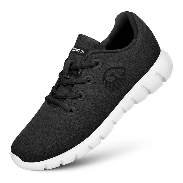 Giesswein Merino Runners/Sneakers by Giesswein - Women - Special Edition - Women - Color: Black-White - Size: 6 US - Runners - S