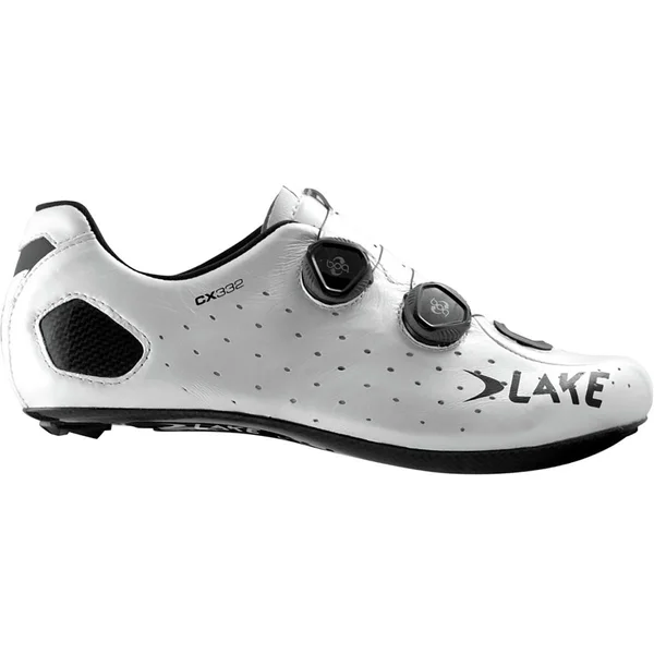 Lake CX332 Wide Cycling Shoe - Men's White, 47.0