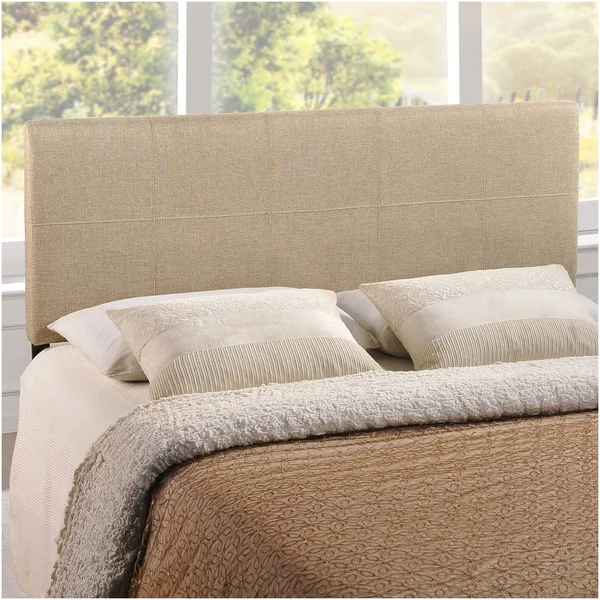 Modway Oliver Full Fabric Headboard, Beige