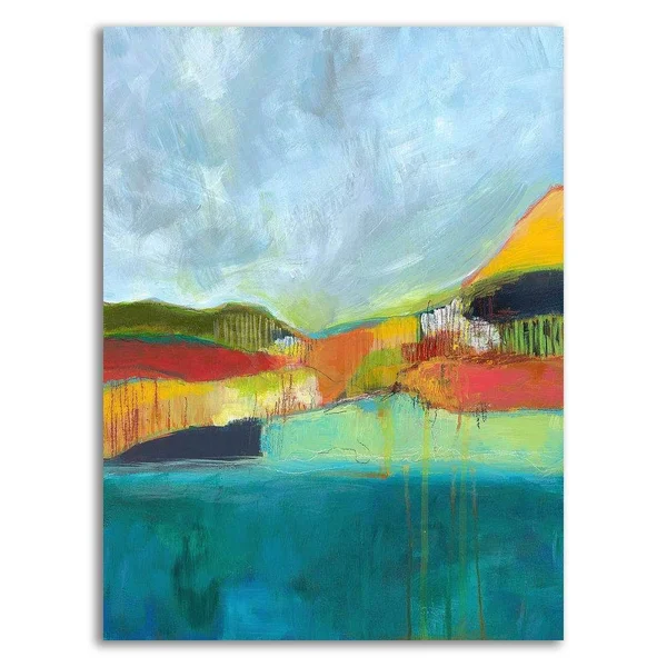 32x22 x 24x22 View Across The Bay by Jan Weiss Print on Canvas