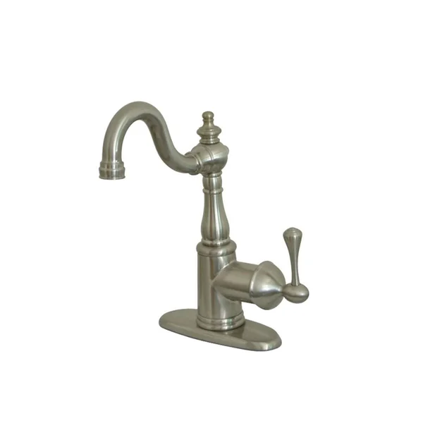 Kingston Brass KS7491BL English Vintage Bar Faucet with Cover PLATE - Polished Chrome