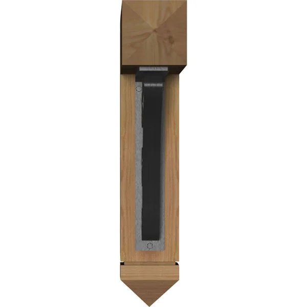Ekena Millwork 3 1/2 inchw x 18 inchd x 20 inchh Tristan Arts & Crafts Ironcrest Smooth BRACKET, Western Red Cedar (2 inchw