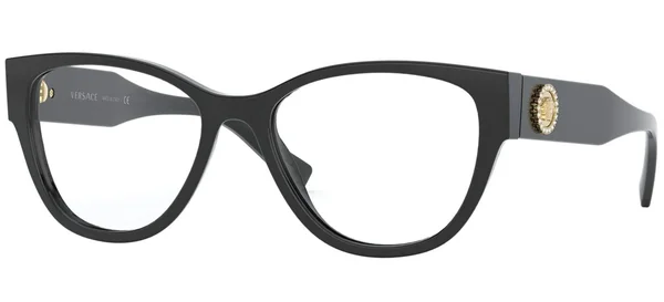 Versace VE3281B Eyeglasses, 51-17-140, GB1 Black