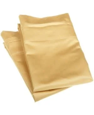 Egyptian Cotton 1500 Thread Count Solid Sheet Set, Gold, Full