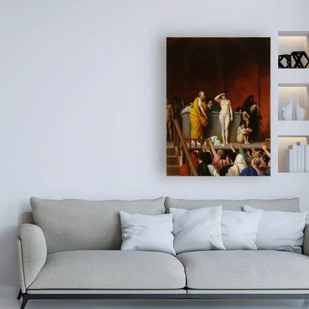 Trademark Fine Art 'Market in Rome' Canvas Art by Gerome, Size: 24 x 32