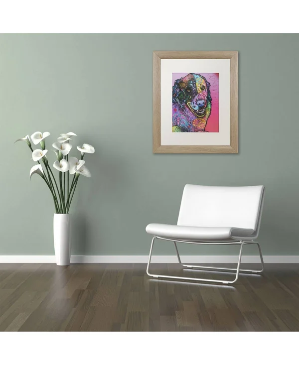 Trademark Fine Art &Splatter& Framed Graphic Art Print - Size: 14x22 H x 11x22 W x 0.5x22 D, Matte Color: White