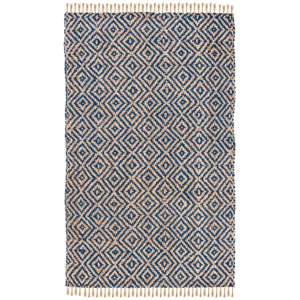 Safavieh Natural Fiber NF266D Area Rug Tropical Blue - Natural 8& x 10& Rectangle