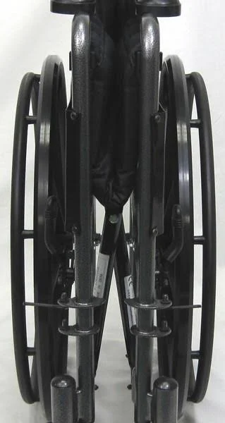 Karman LT-800T 18 inch Seat 34 lbs. Lightweight Steel Wheelchair with Fixed Armrest