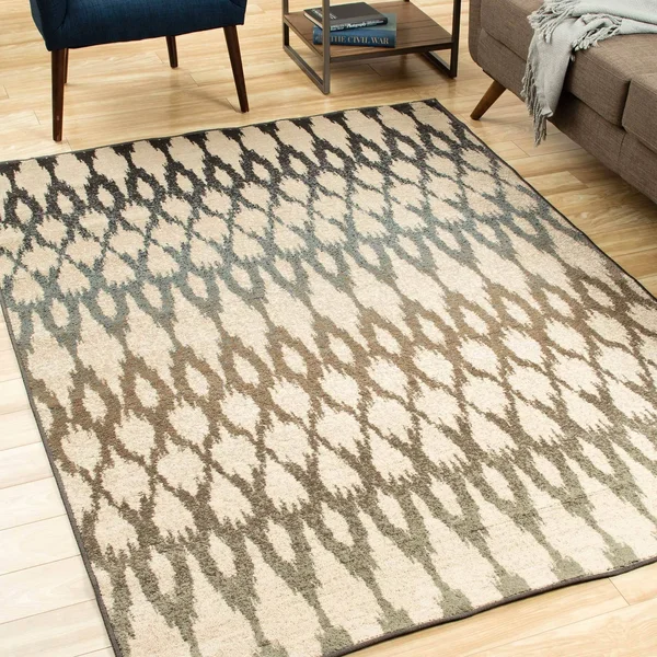 Silver Orchid Bernon Ivory/ Multi Rug - 5&3x22 x 7&3x22
