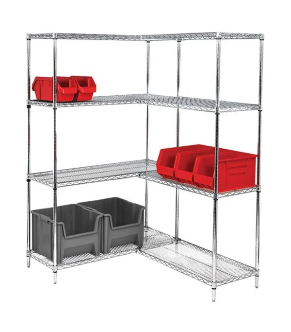 Qantum Wire 4-Shelf Starter Unit - 54x22H - Chrome 14x22 x 42x22 x 54x22