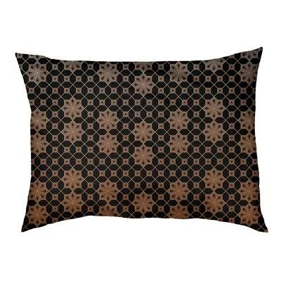 Byrge Lattice Cat Designer Pillow Tucker Murphy Pet Size: Large - 52x22 L x 42x22 W, Color: Orange/Ombre