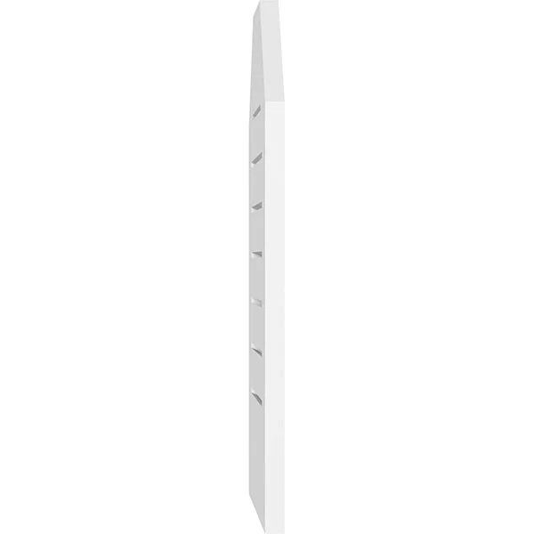 Ekena Millwork GVPOT40X4001SF 40x22W x 40x22H Octagonal Top Surface Mount PVC Gable Vent: Functional, w/ 3-1/2x22W x 1x22P Stand