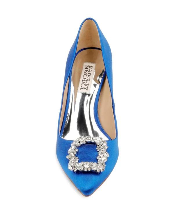 Badgley Mischka Women's Cher Crystal Buckle Pumps 3587233 - 5 - Opal