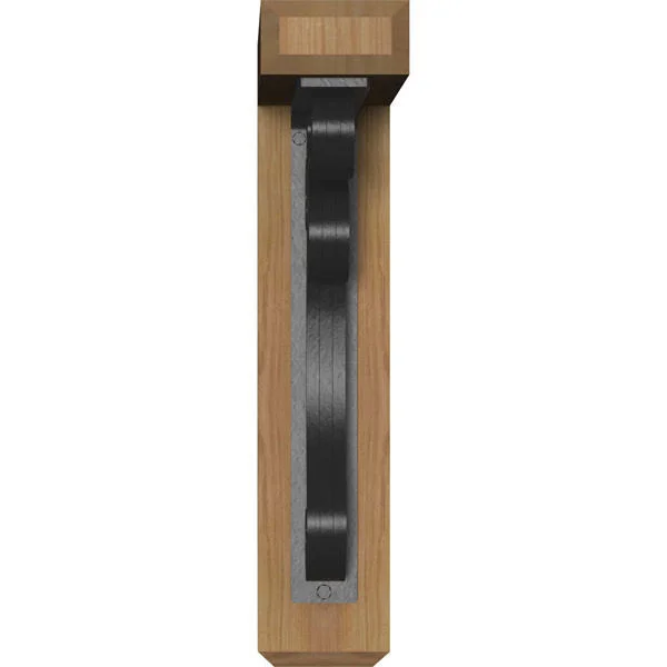 3 1/2 inchw x 16 inchd x 19 inchh Orleans Craftsman Ironcrest Smooth BRACKET, Western Red Cedar (2 inchw x 12 inchd x 15 inchh I