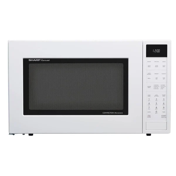Sharp Carousel Countertop Convection + Microwave Oven 1.5 CU. FT. 900W with Matte White Finish
