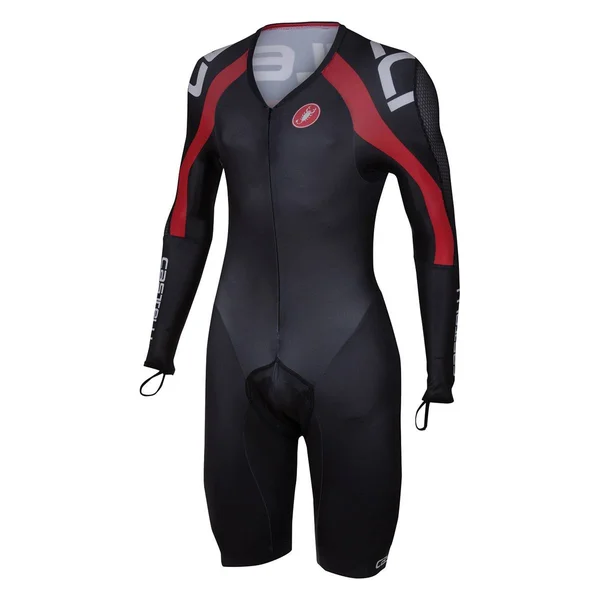 Castelli 2016 Men's Body Paint 3.0 Long Sleeve Cycling Speed Suit - L14002 black/red - L