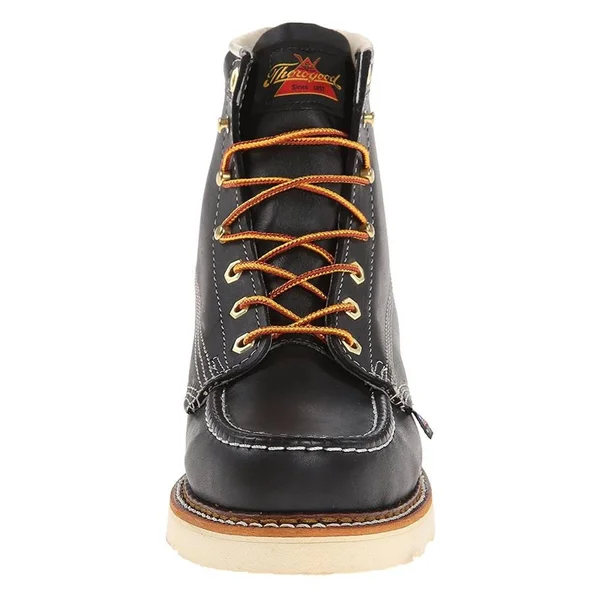 Thorogood Men's 6 inch Moc Toe Work Boots - 13 2E, Black