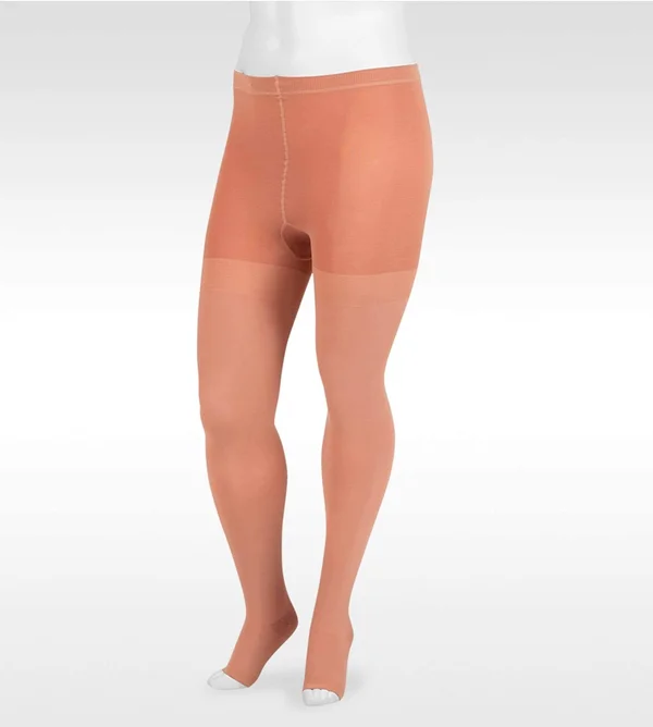 Juzo Dynamic 40-50 mmHg Open Toe Pantyhose, VI, Regular, Beige
