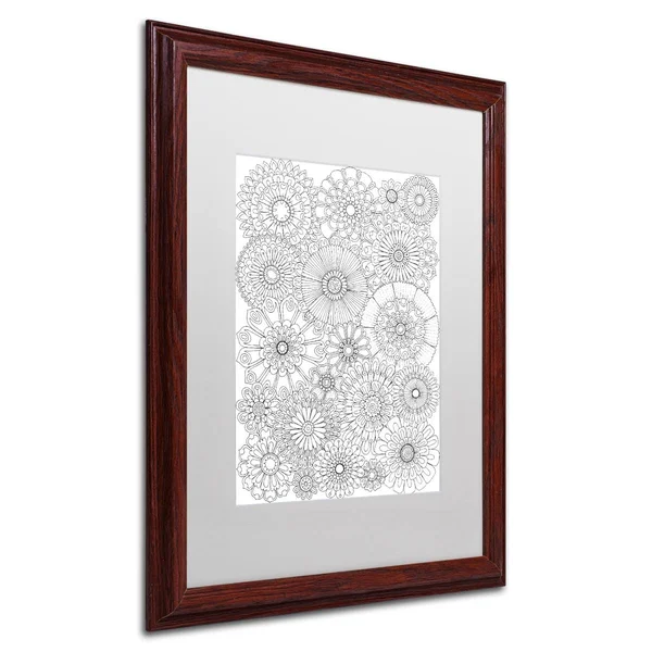 Trademark Fine Art &Big Beautiful Blossoms XXIII& by Hello Angel Framed Graphic Art - Matte Color: White, Size: 20x22 H x 16x22