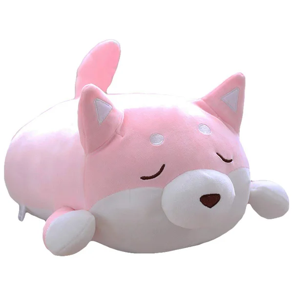 Shiba Inu Dog Plush Pillow - Cute Soft Corgi Stuffed Animals Doll Toys Gifts for Valentine, Christmas, Birthday, Bed, Sofa Chair