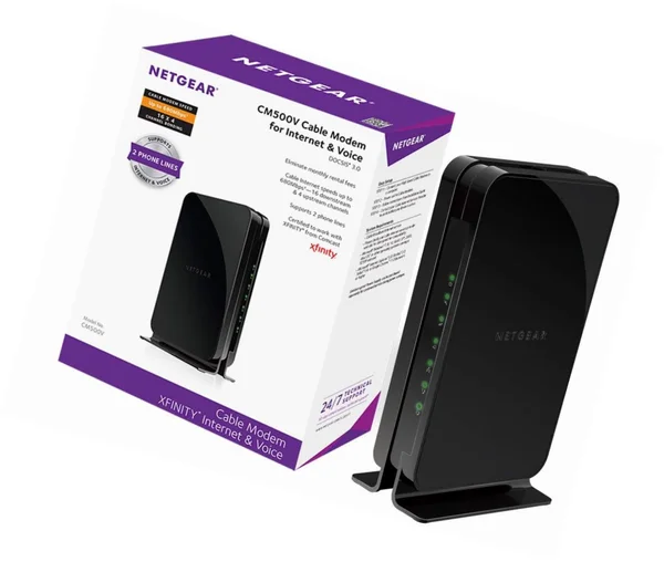 Netgear CM500V Cable Modem for Internet & Voice-DOCSIS 3.0