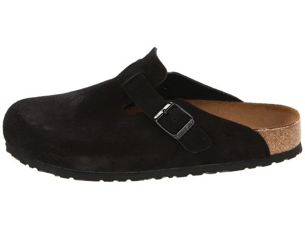 Birkenstock Boston Soft Footbed Clog - 45 - Black Suede