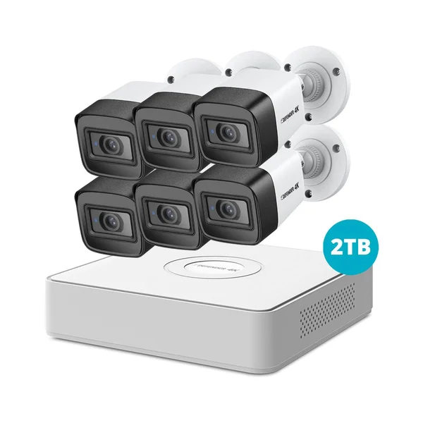 Defender Cameras 4K Ultra HD 2TB Security System - 6 Cameras