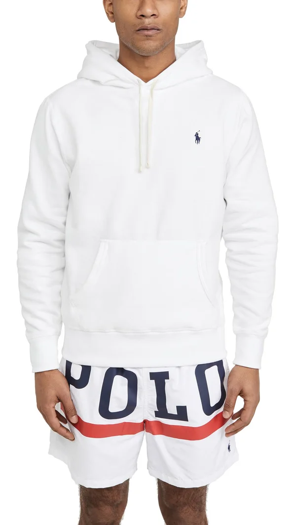 Polo Ralph Lauren Men's RL Fleece Hoodie - White