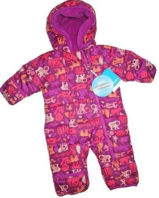 Columbia Infant Frosty Freeze Bunting Bright Plum Critters 6