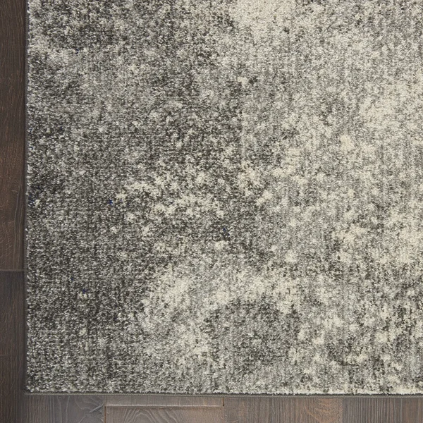 Nourison Passion PSN10 Area Rug - Charcoal/Ivory, 5&3x22 Round