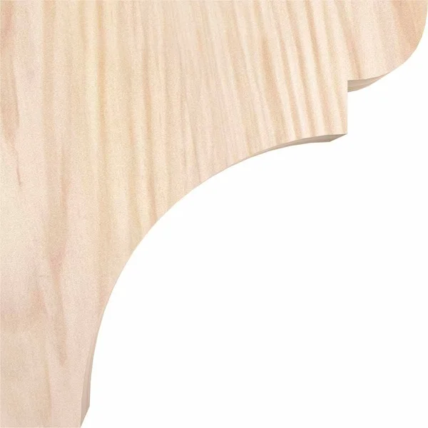 Ekena Millwork COR06X06X06YOR00SDF 5 1/2x22W x 6x22D x 6x22H Yorktown Smooth Corbel, Douglas Fir