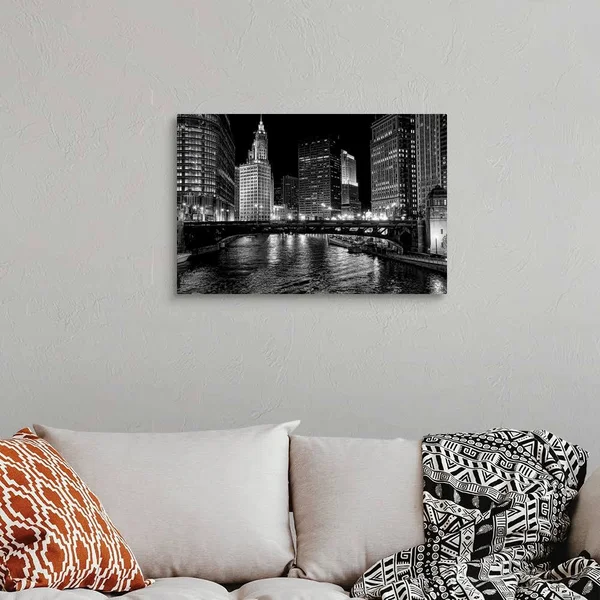 Chicago River, Canvas Wall Art, 30x20, Great Big Canvas