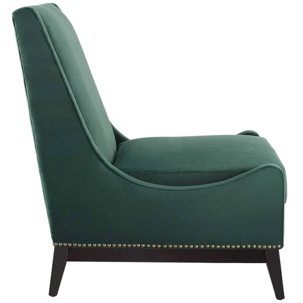 Modway Confident Accent Upholstered Performance Velvet Lounge Chair - Gray