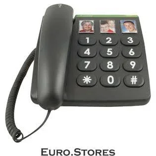 Doro PhoneEasyu00ae 331ph, Black and White
