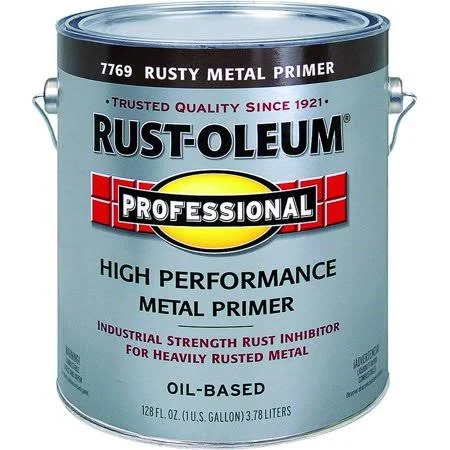 Rust-Oleum 7769402 Professional Flat Red Rusty Metal Primer Gallon (Case of 2)