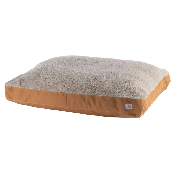Carhartt Sherpa Top Dog Bed, Brown, Large