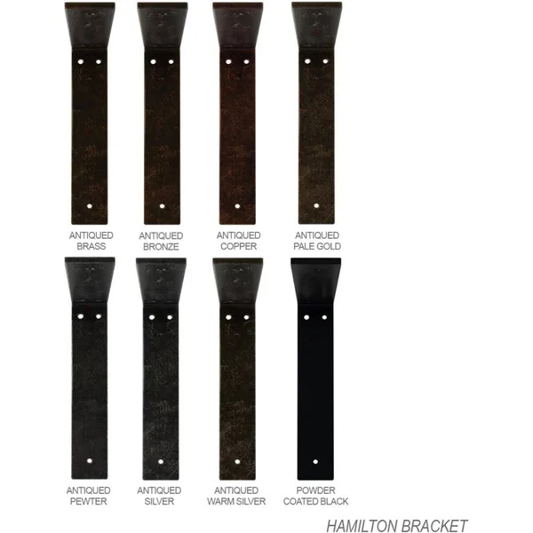 Ekena Millwork BKTM02X12X12HAPBL 2x22W x 12x22D x 12x22H Hamilton Steel BRACKET, Powder Coated Black
