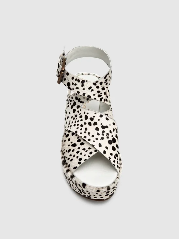 Matisse Runaway Women's Platform, Black, White Spot, 8 M