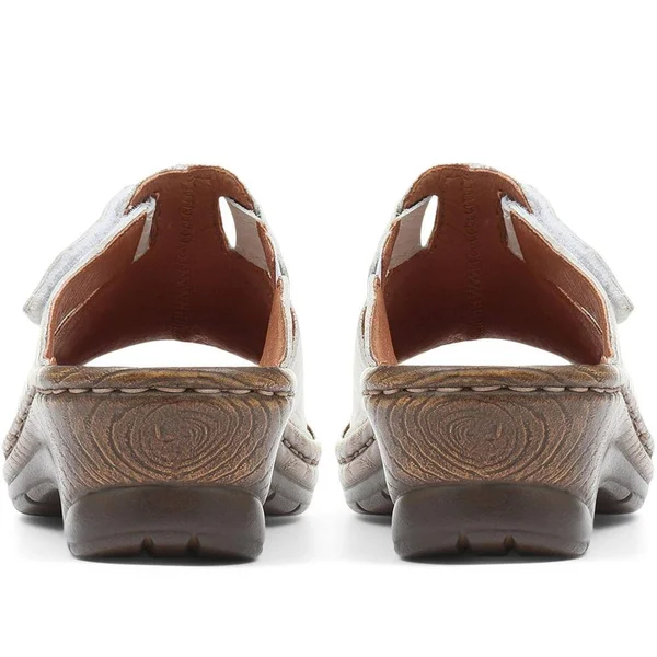 Josef Seibel Catalonia 32 Ladies Leather Mule Sandals White: EU 40