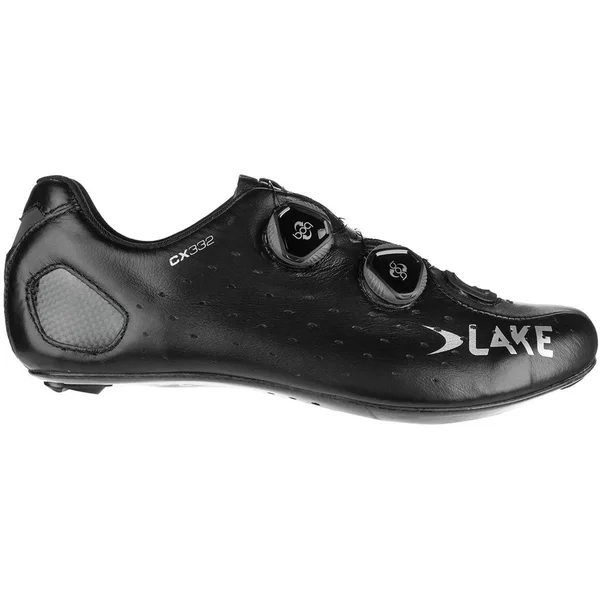 Lake CX332 Cycling Shoe - Men's Black/Silver, 50.0