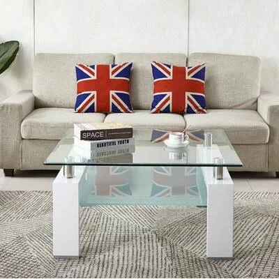 Hentschel Sled Coffee Table with Storage Orren Ellis Color: White